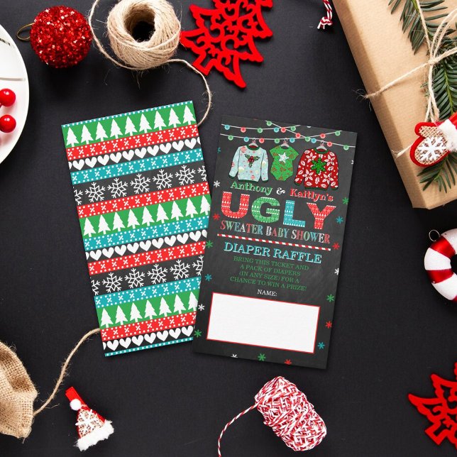 Fultändlig julbabyfest Tjej- eller pojkdiaperlotte Tilläggskort (Skapare uppladdad)