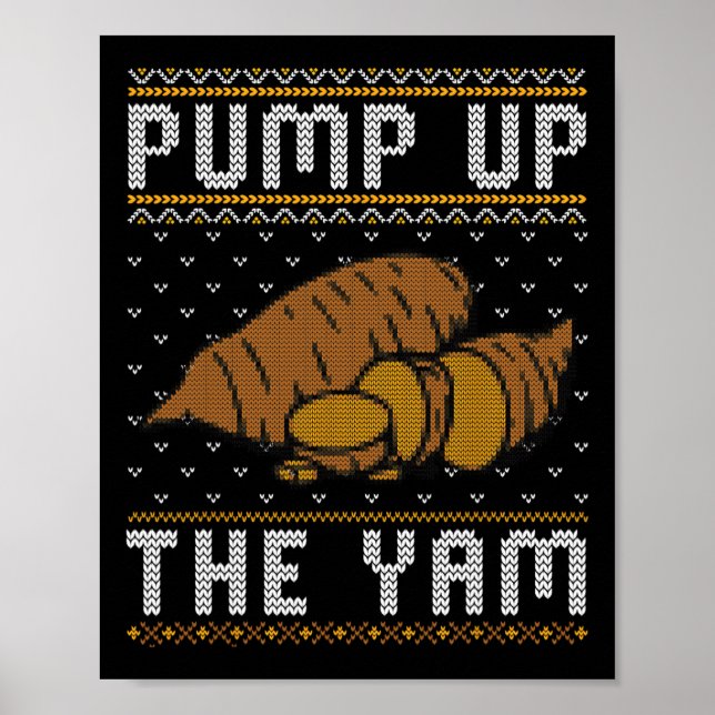 Fultankars Thanksgiving-skjorta Rollig Pumpa Upp J Poster (Framsidan)