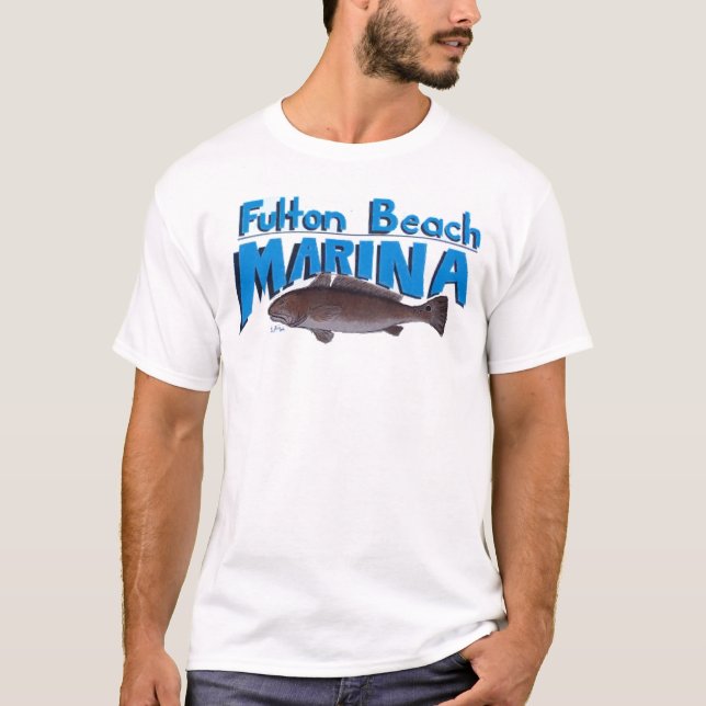 FULTON BEACH MARINA TEE SHIRT (Framsida)