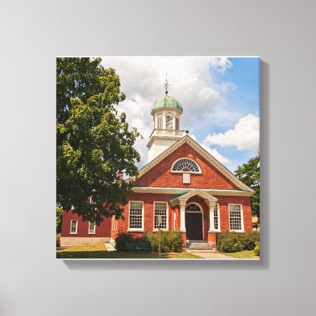 Fulton County Court House in Johnstown, NY Canvastryck (Framsida)