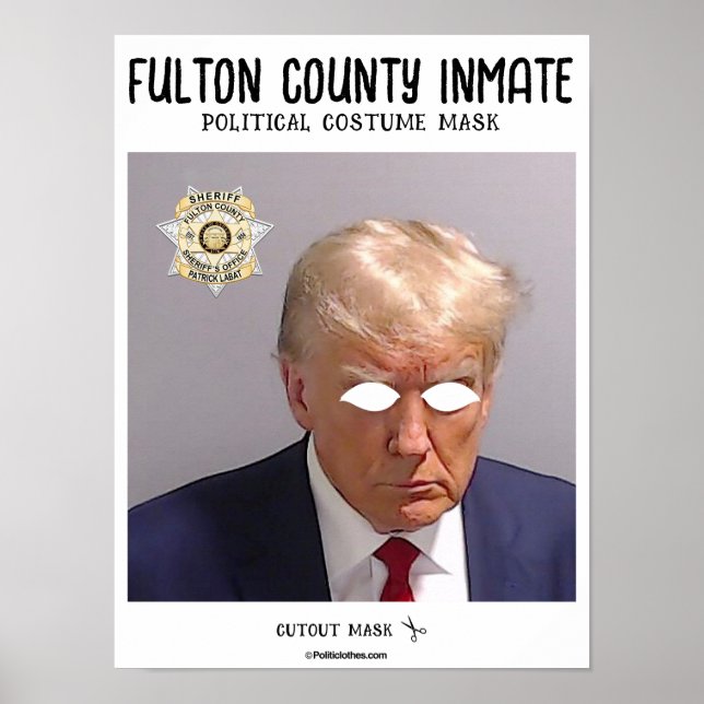 Fulton County Inmate Costume Mask Poster (Framsidan)