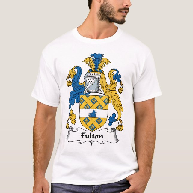 Fulton familjvapensköld tee shirt (Framsida)
