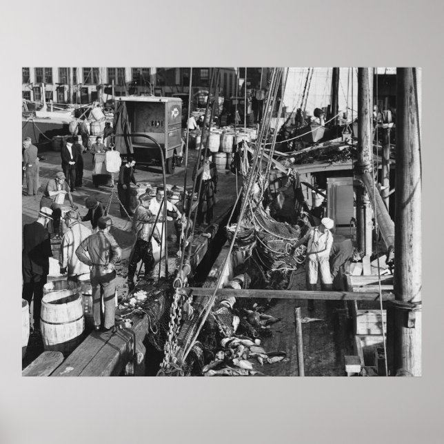 Fulton Fish Market: 1939 Poster (Framsidan)