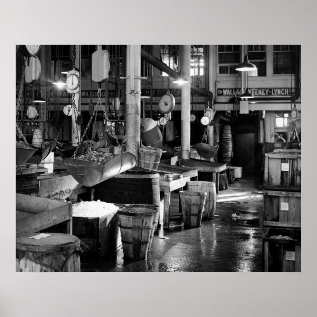 Fulton Fish Market: 1954 Poster (Framsidan)