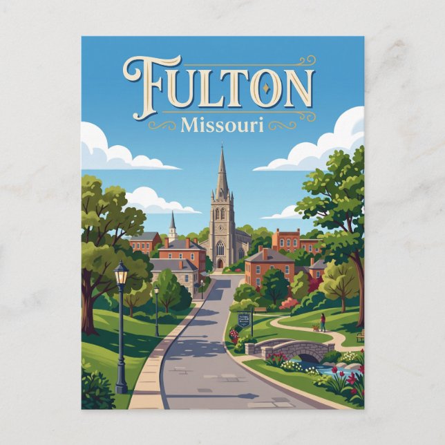 Fulton Missouri Vykort (Framsida)