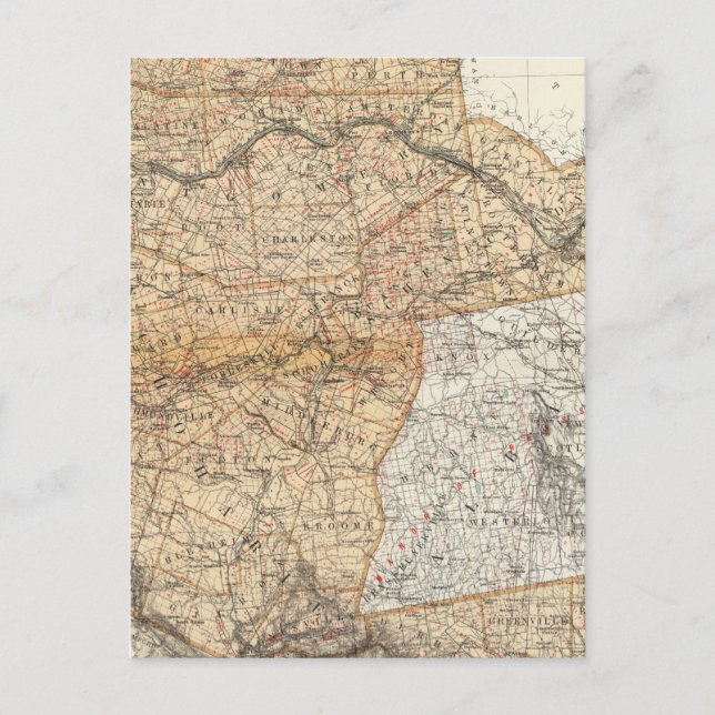Fulton, Montgomery, Schenectady, Schoharie Vykort (Framsida)