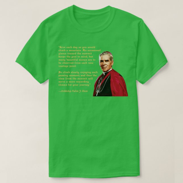 Fulton Sheens visdom T Shirt (Design framsida)