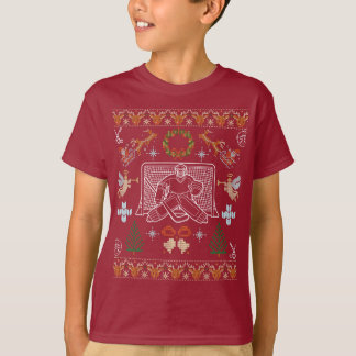 Fultönad julhockeymålvaktströja – Festiv Hoc T Shirt