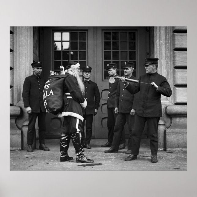 Fumigating Jultomten, 1920 Poster (Framsidan)