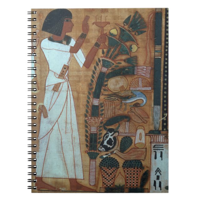 Fumigationen av Osiris, sida från boken av th Anteckningsbok (Framsidan)