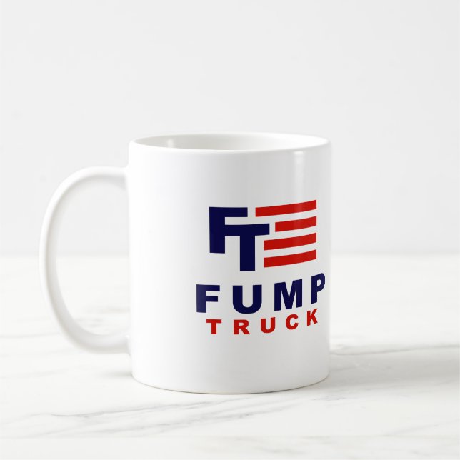 FUMP-LASTBIL - Anti-Trumf - Kaffemugg (Vänster)