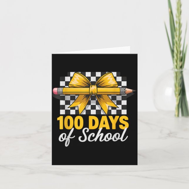 Fun 100 Days Teacher Celebration School Clroom Sty Kort (Framsida)