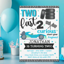 Fun 2nd Birthday Race Car Driver
