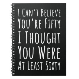 Fun 50th Birthday Gifts Fifty Unique Simple Humor Anteckningsbok