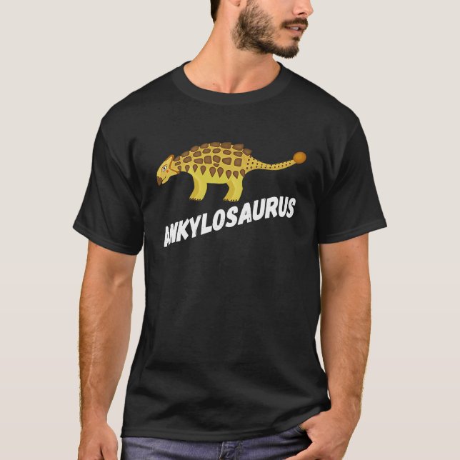 Fun Ankylosaurus Dinosaur T Shirt (Framsida)