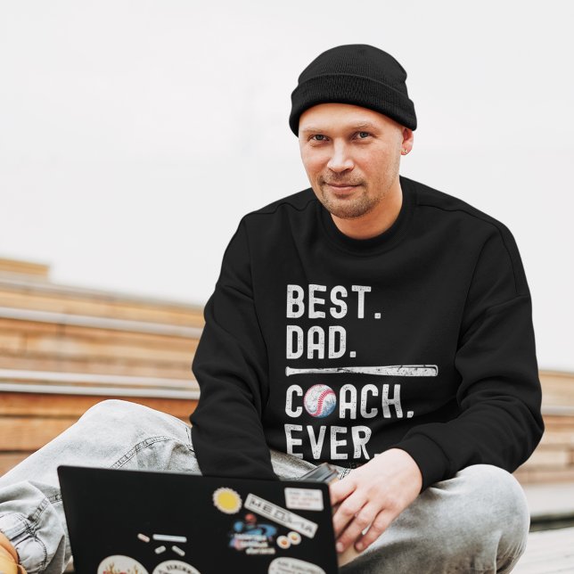 Fun Baseball Dad Coach Lång Ärmad Tröja (Skapare uppladdad)