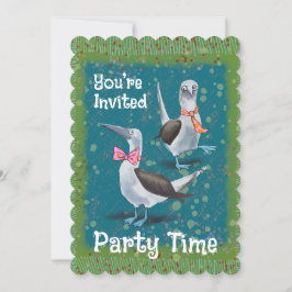 Fun Birthday Backyard Barbecue Party Invitation Inbjudningar