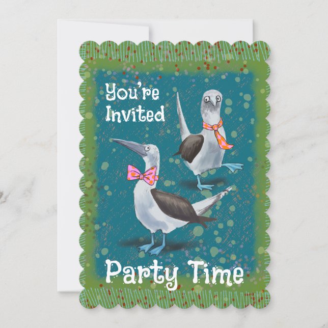 Fun Birthday Backyard Barbecue Party Invitation Inbjudningar (Framsida)