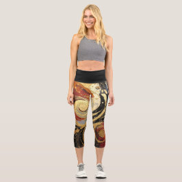 Fun Black and Gold Oil Paint Splash print 