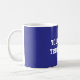 Fun Blue Sarcastic quote for teachers Kaffemugg