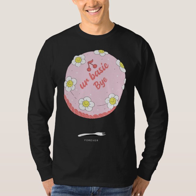 Fun Cake  Idea Farewell Colleague Employee Appreci T Shirt (Framsida)