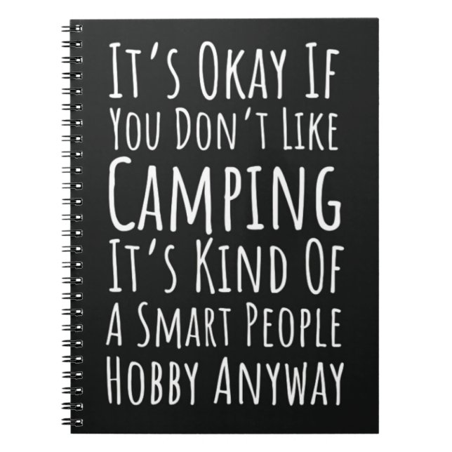 Fun Camping Gifts Outdoor Campfire Camper Humor Anteckningsbok (Framsidan)