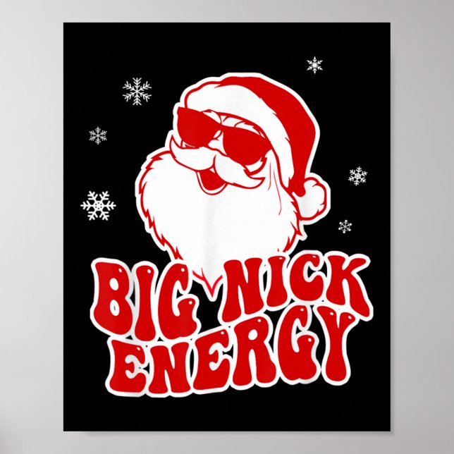 Fun Christmas Big Nick Energy Santa Naughty Adult  Poster (Framsidan)