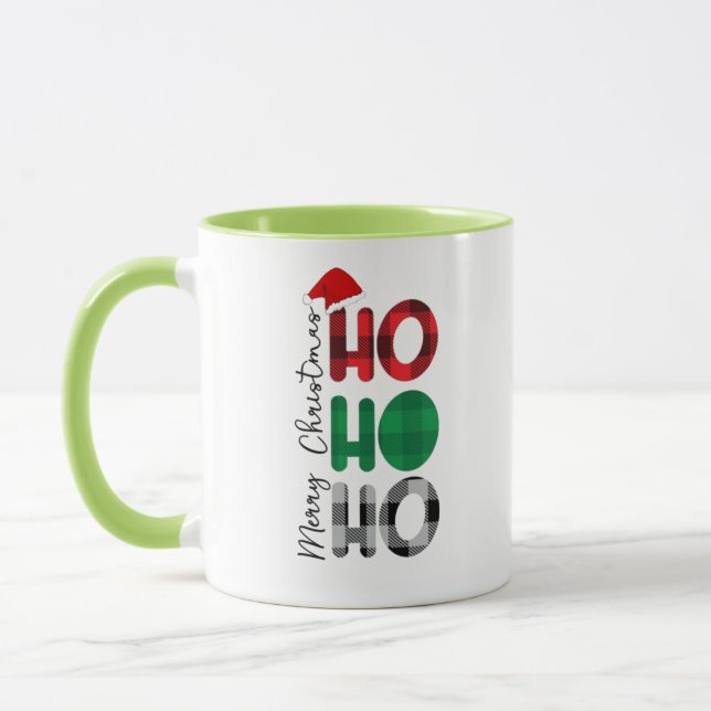 fun christmas coffee mug mugg (Vänster)