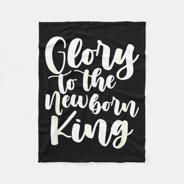 Fun Christmas Holiday Saying Religious Christian E Fleecefilt (Framsidan)