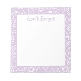 Fun Circle Pattern Anteckningsblock