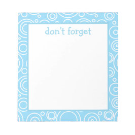 Fun Circle Pattern Anteckningsblock