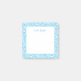 Fun Circle Pattern Post-it Block