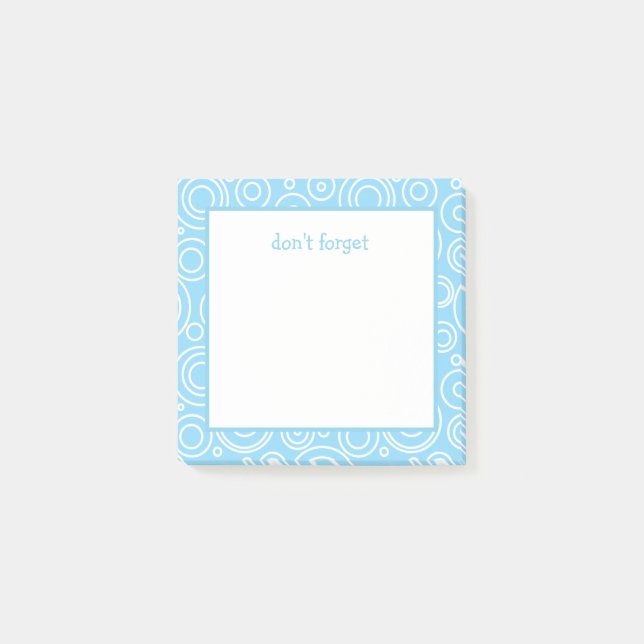 Fun Circle Pattern Post-it Block (Framsida)