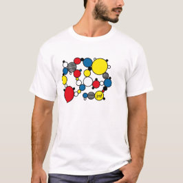 fun colour circles mondrian style t shirt