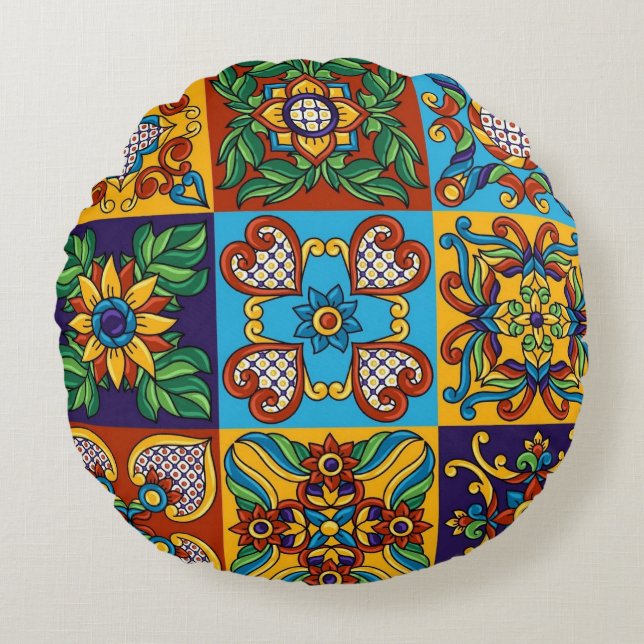 Fun Decor Round Pillow Rund Kudde (Framsidan)