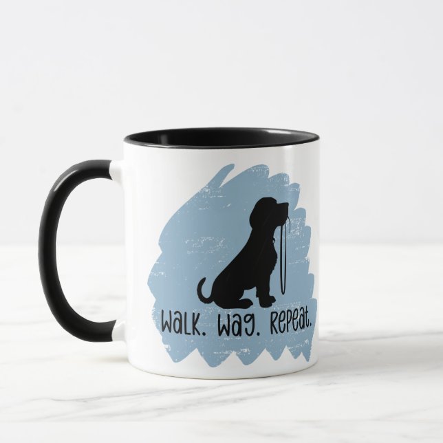 Fun Dog Walker  Mugg (Vänster)