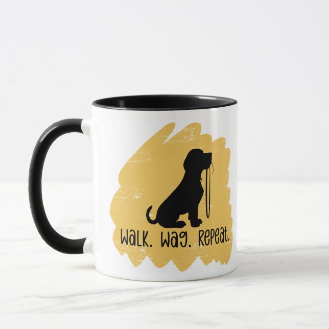 Fun Dog Walker  Mugg (Vänster)