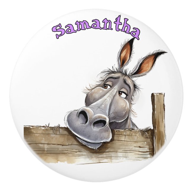 Fun Donkey Personalized Knopp (Framsidan)