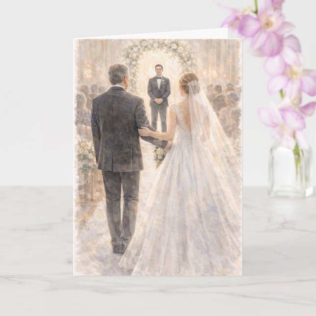 Fun Father of the Bride Prayer Ezekiel 25:17 Kort (Orkide)
