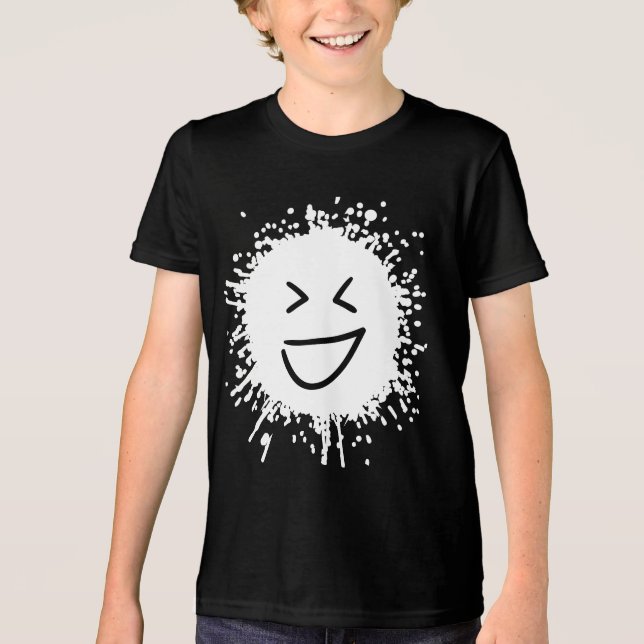 Fun Graffiti smiley T Shirt (Framsida)