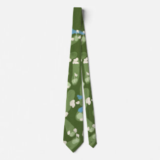 Fun graphic golf course tie slips