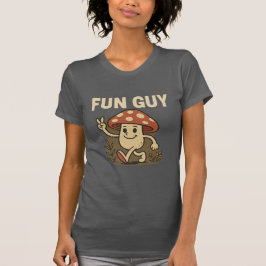 “Fun Guy” Mushroom T-Shirt – Cute Cartoon Pun Tee 