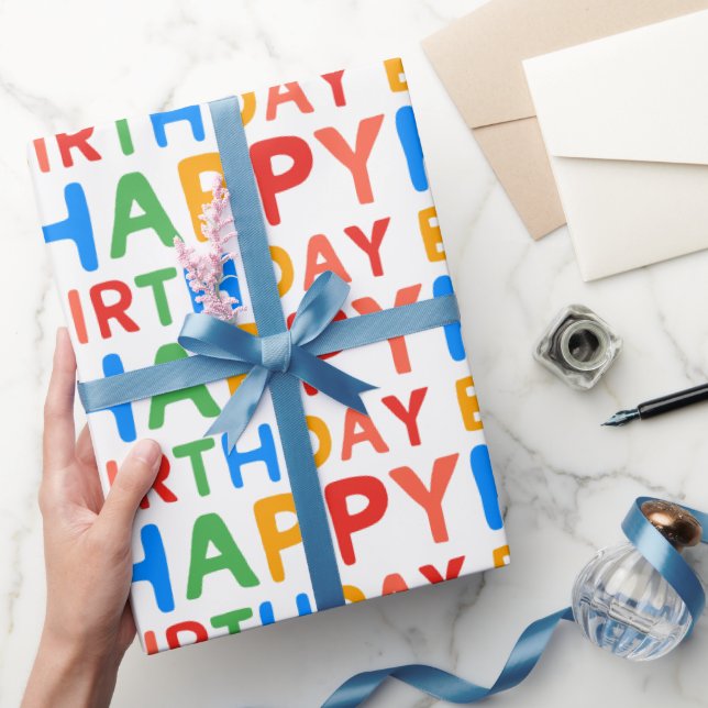 Fun Happy Birthday  Presentpapper (Gifting)
