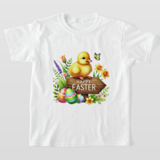 Fun Happy Easter chick T Shirt