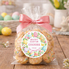 Fun Happy Easter Cookies | Colorful Easter Treats Runt Klistermärke