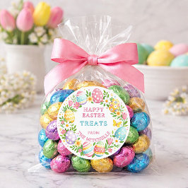 Fun Happy Easter Treats | Colorful Easter Cookies Runt Klistermärke