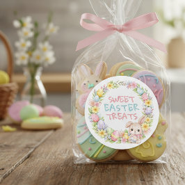 Fun Happy Easter Treats | Colorful Easter Cookies Runt Klistermärke