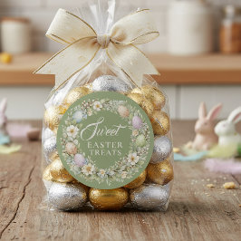 Fun Happy Easter Treats | Colorful Easter Cookies Runt Klistermärke