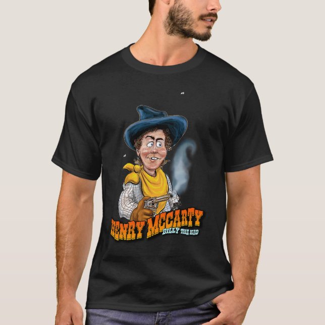 Fun Henry McCarty AKA Billy the Kid T Shirt (Framsida)