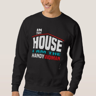 Fun house women profession builder proud handyman  lång ärmad tröja